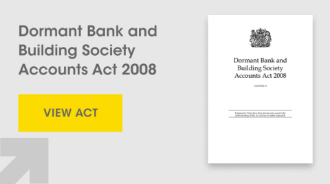 dormant bank and building society accounts act 2008